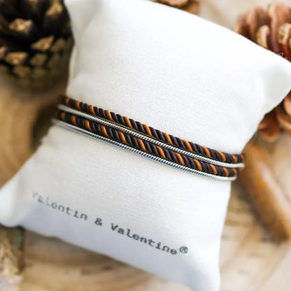 VALENTIN &amp; VALENTINE Bracelet Argenté Mixte Camel