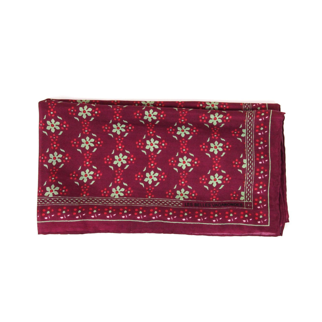 LES BELLES VAGABONDES Mini Soie Natasha Bordeaux