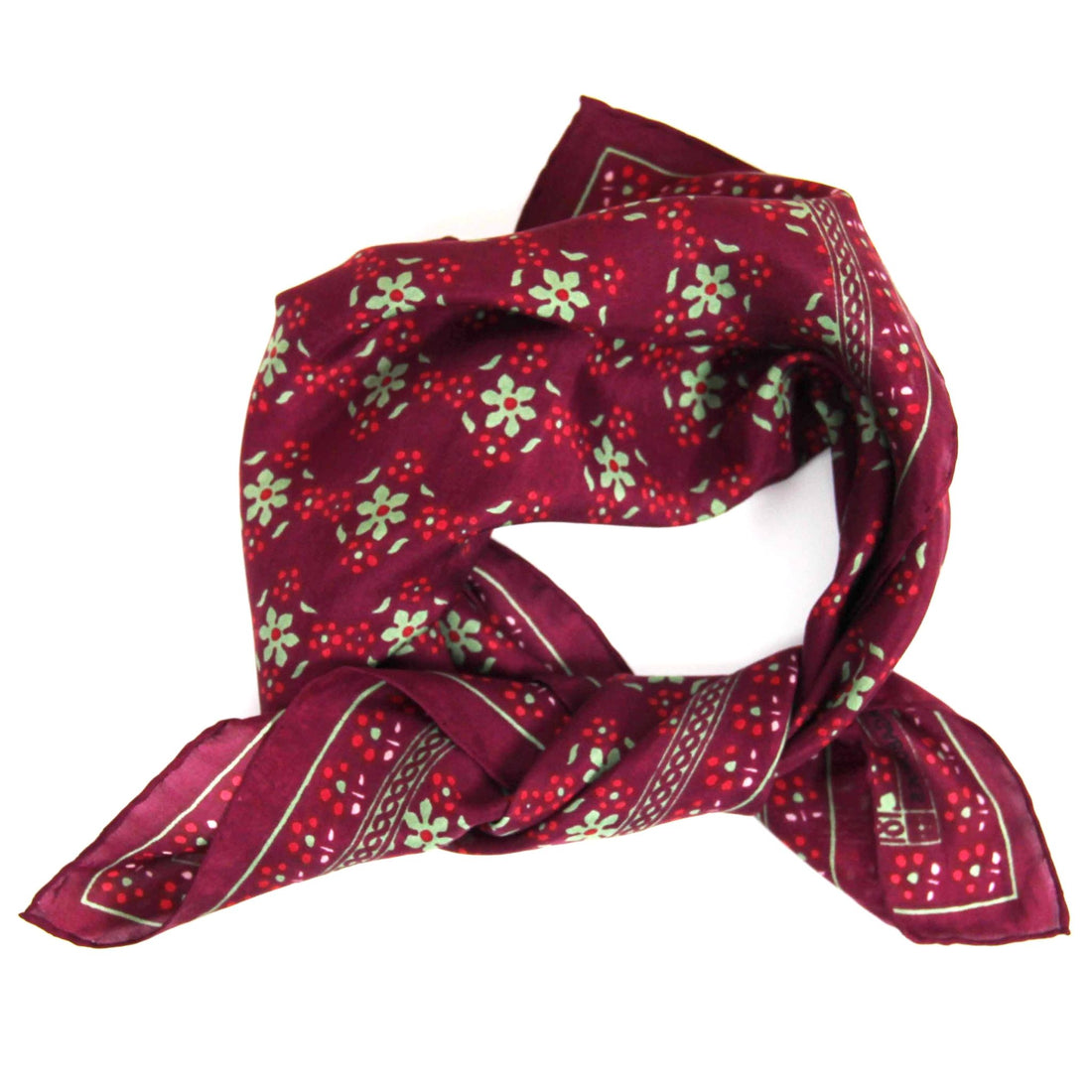 LES BELLES VAGABONDES Mini Soie Natasha Bordeaux