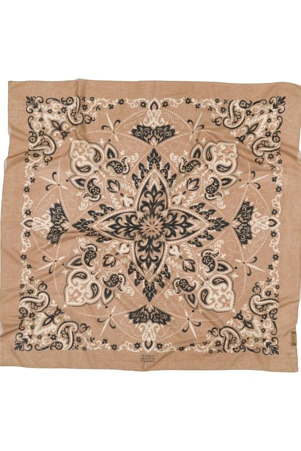 MAISON LECOMTE FLAMENT Foulard Bandana Natural