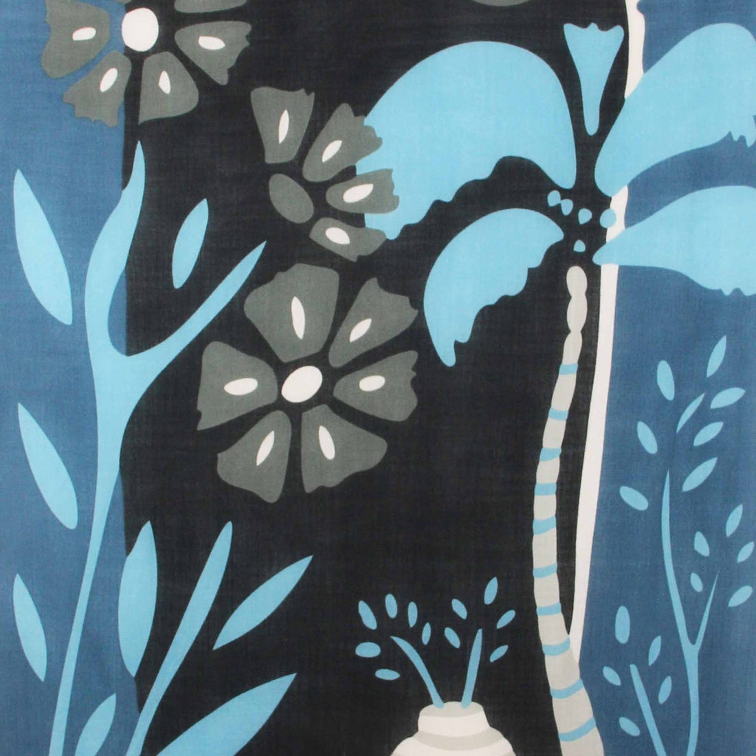 LES BELLES VAGABONDES Echarpe XL Laine Oasis Bleu
