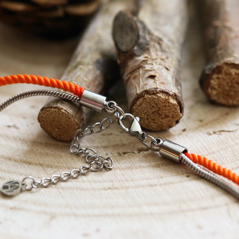 VALENTIN &amp; VALENTINE Bracelet Argenté Orange