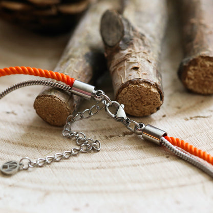 VALENTIN &amp; VALENTINE Bracelet Argenté Orange