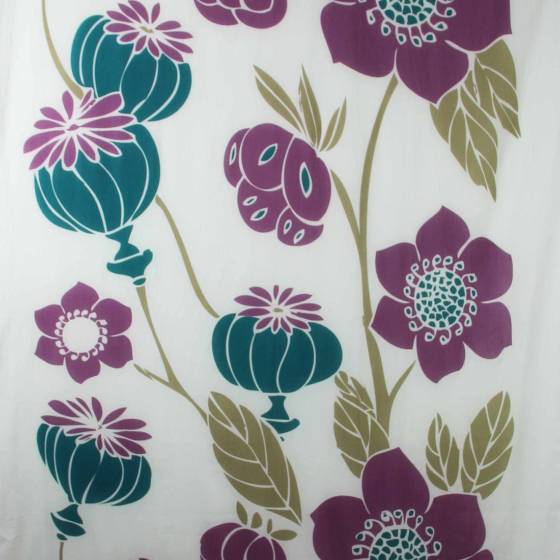 LES BELLES VAGABONDES Foulard Coton Bio Poppy Prune
