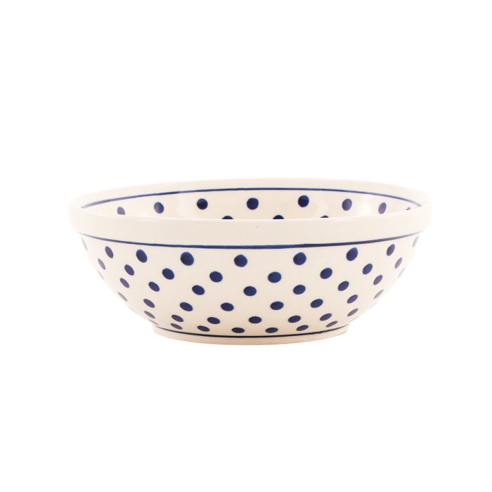 BOLESLAWIEC Saladier Pois Bleus