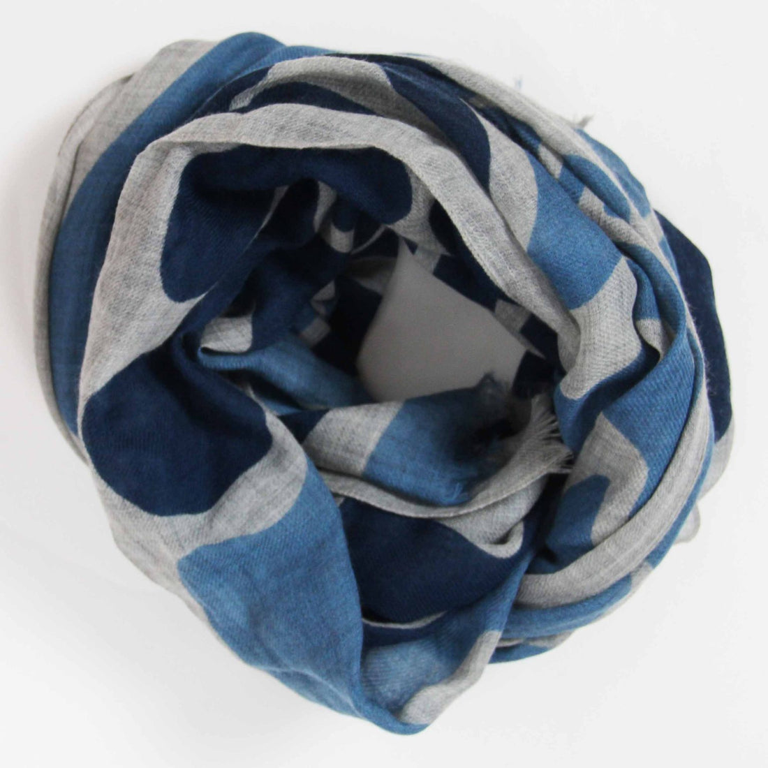 LES BELLES VAGABONDES Echarpe XL Laine Sulipa Bleu