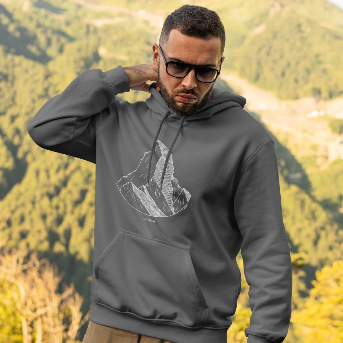 AMT DESIGN Sweat Homme Cervin Anthracite