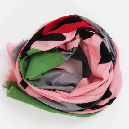 LES BELLES VAGABONDES Foulard Coton Bio Sycomore Rose