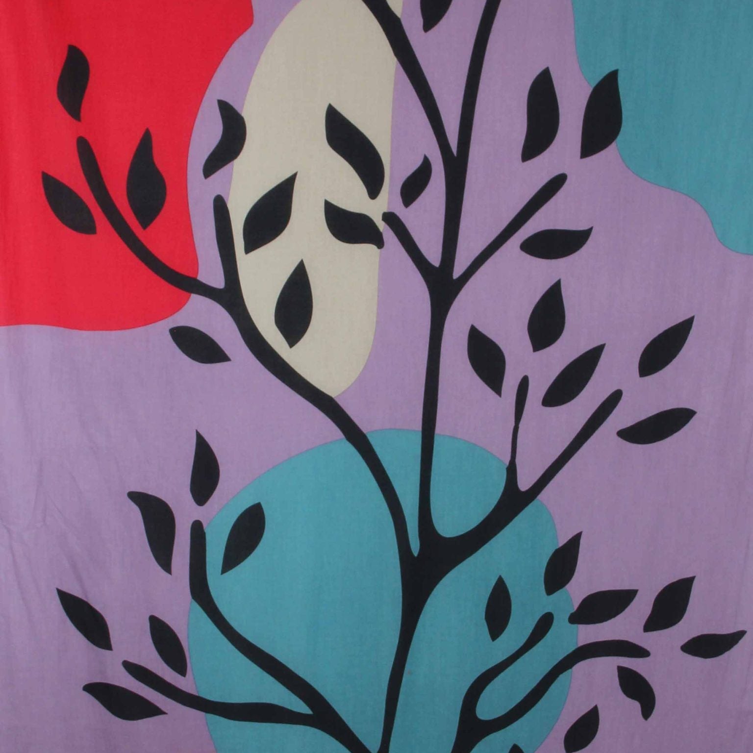 LES BELLES VAGABONDES Foulard Coton Bio Sycomore Rouge