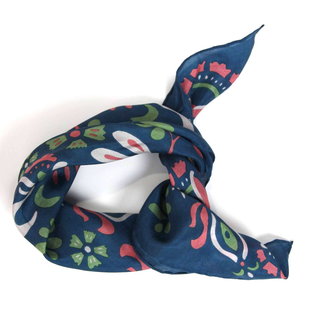 LES BELLES VAGABONDES Mini Soie Yulia Marine