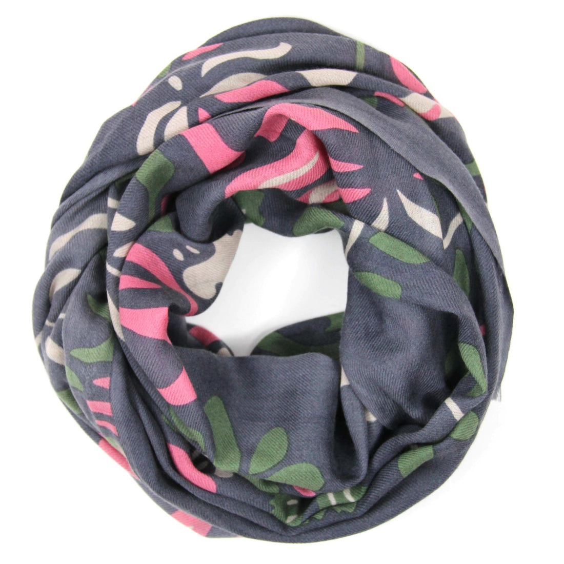 LES BELLES VAGABONDES Echarpe Laine Yvonna Gris