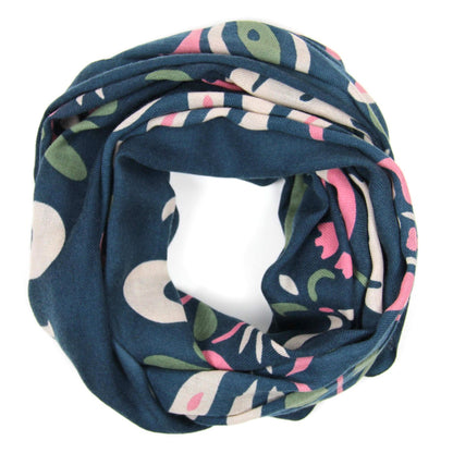 LES BELLES VAGABONDES Echarpe Laine Yvonna Marine